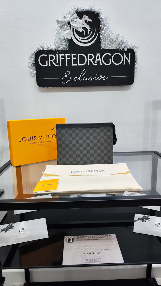 LOUIS VUITTON POCHETTE VOYAGE MM DAMIER GRAPHITE