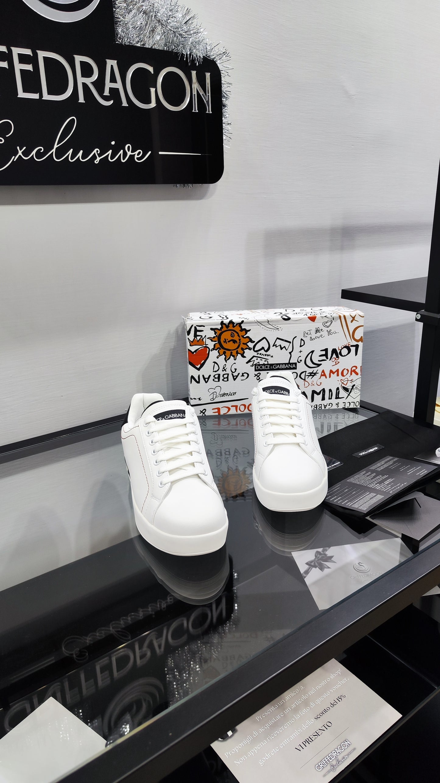 DOLCE E GABBANA PORTOFINO WHITE RETRO BLACK