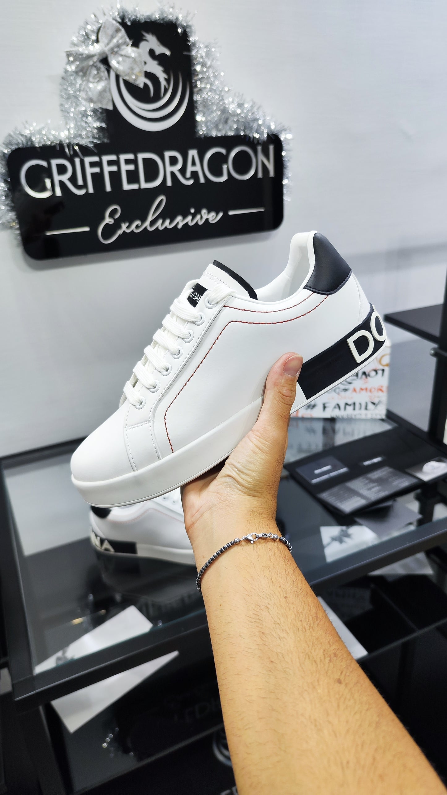 DOLCE E GABBANA PORTOFINO WHITE RETRO BLACK