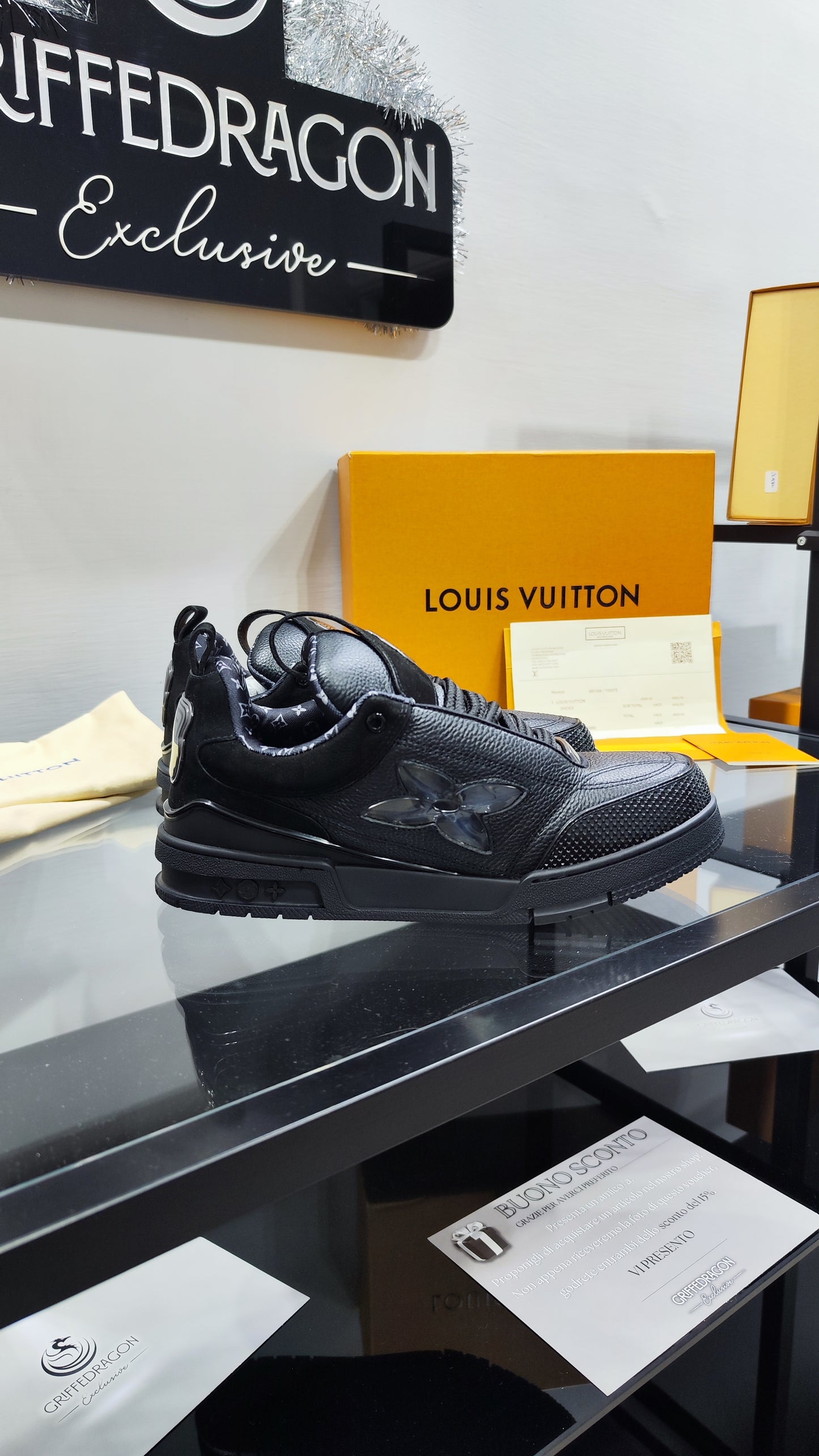 LOUIS VUITTON SKATE TOTAL BLACK