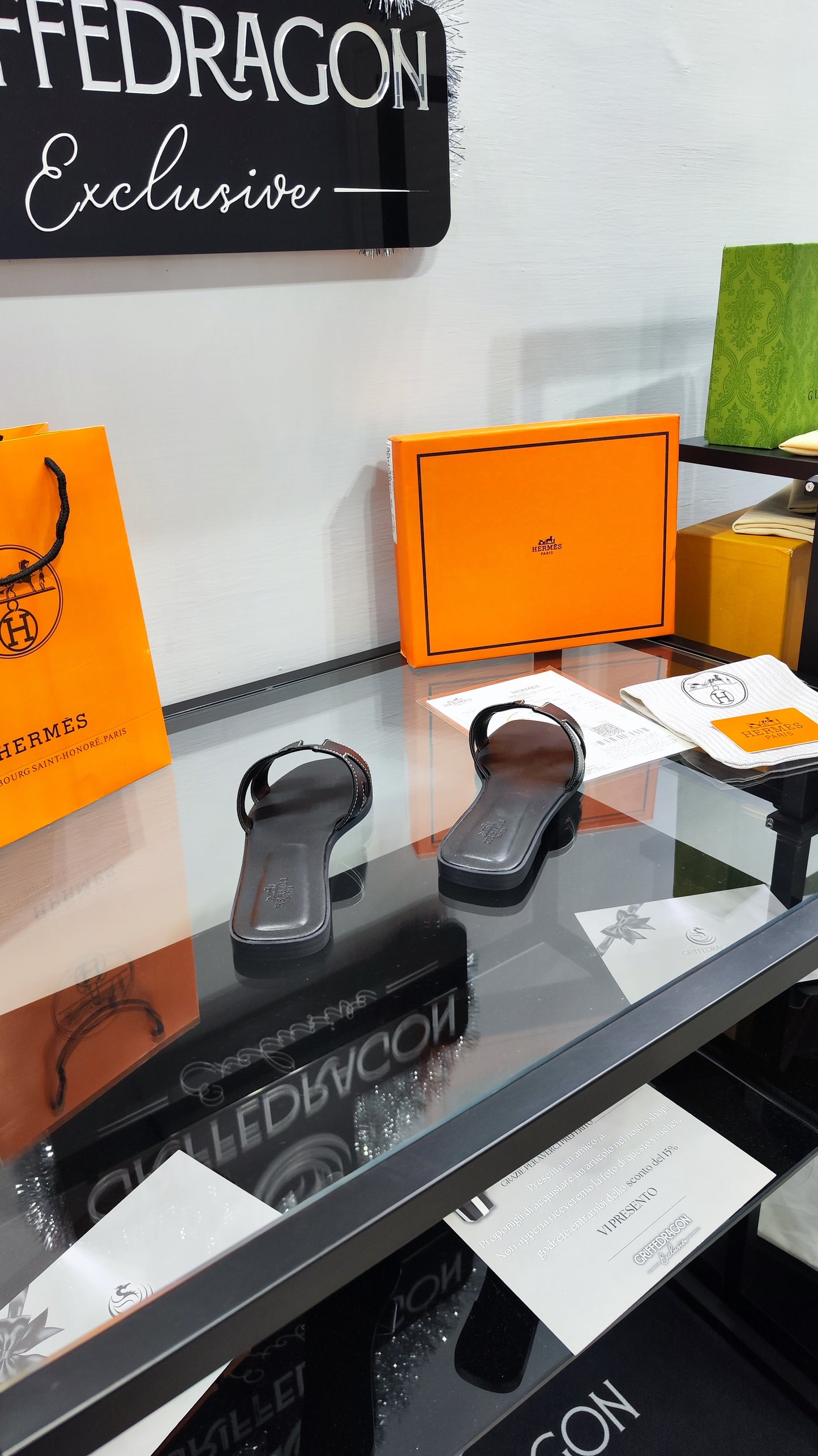 Hermes Sandal ORAN - Nero