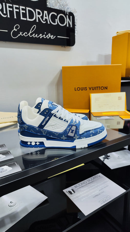 LOUIS VUITTON TRAINER DENIM BLUE