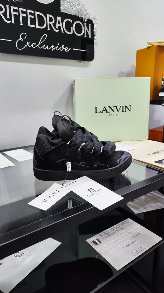 LANVIN CURB SNEAKER TOTAL BLACK