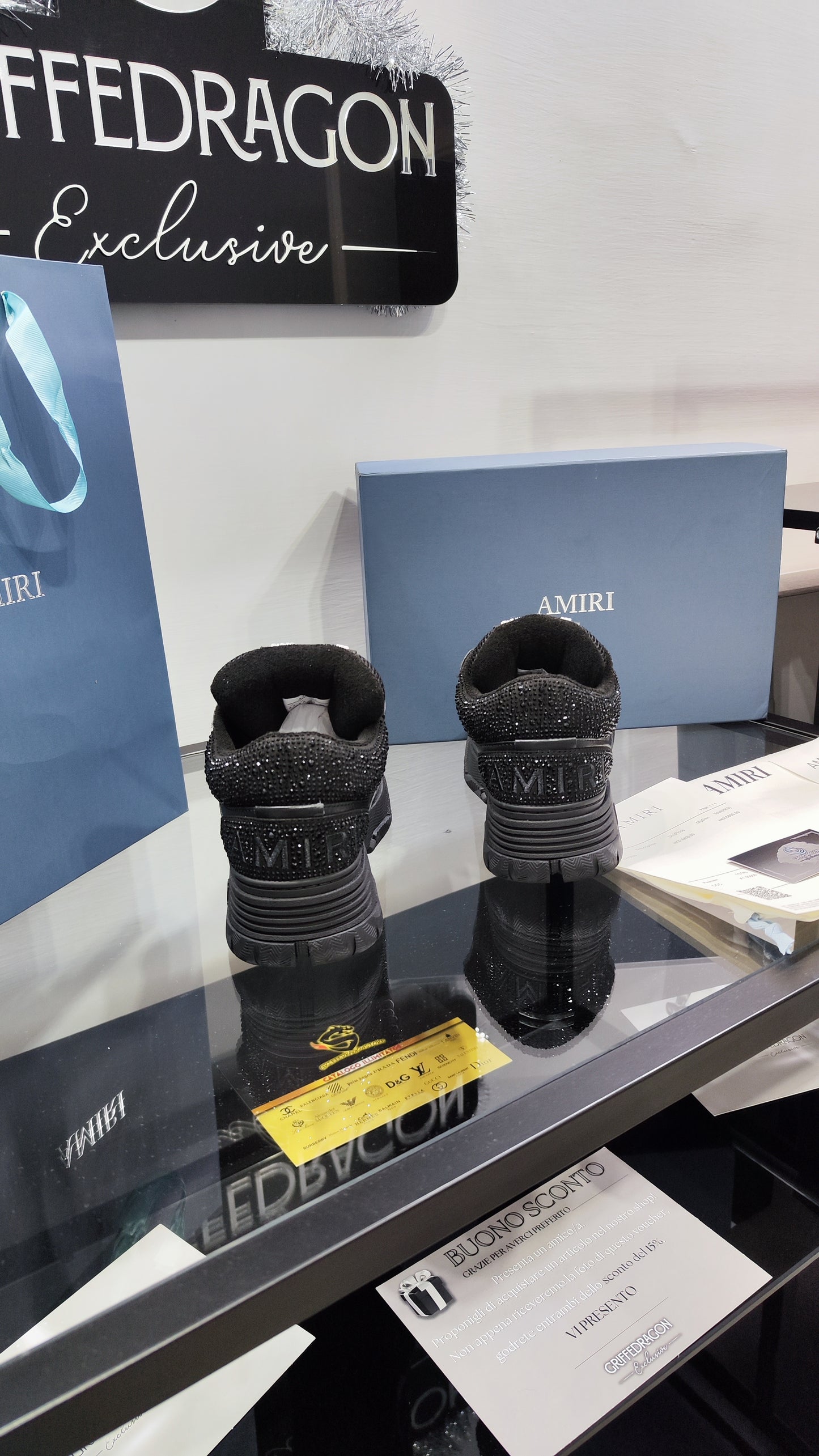 AMIRI MA-1 BLACK SWAROVSKI