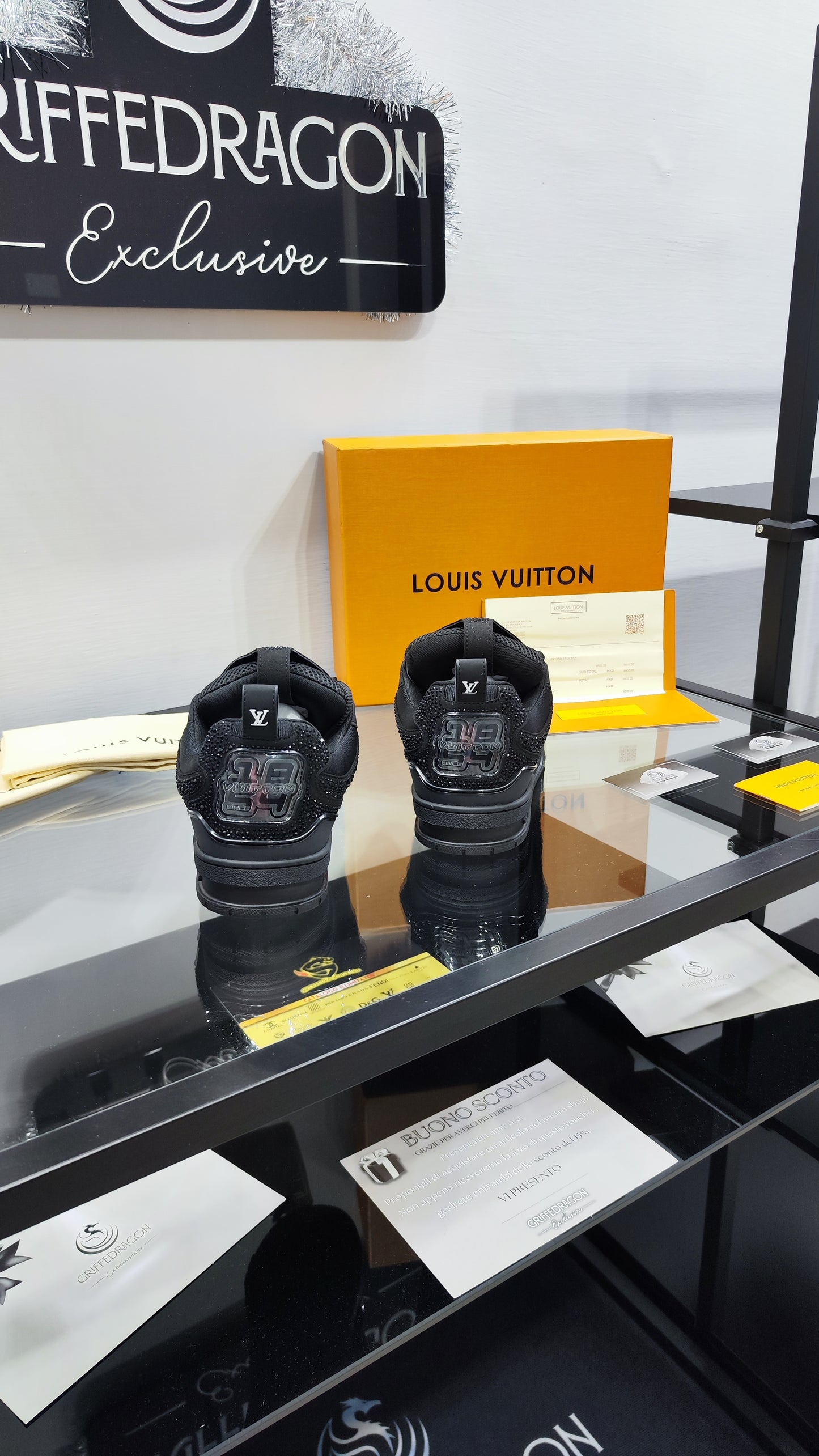 LOUIS VUITTON SKATE TOTAL BLACK SWAROVSKI