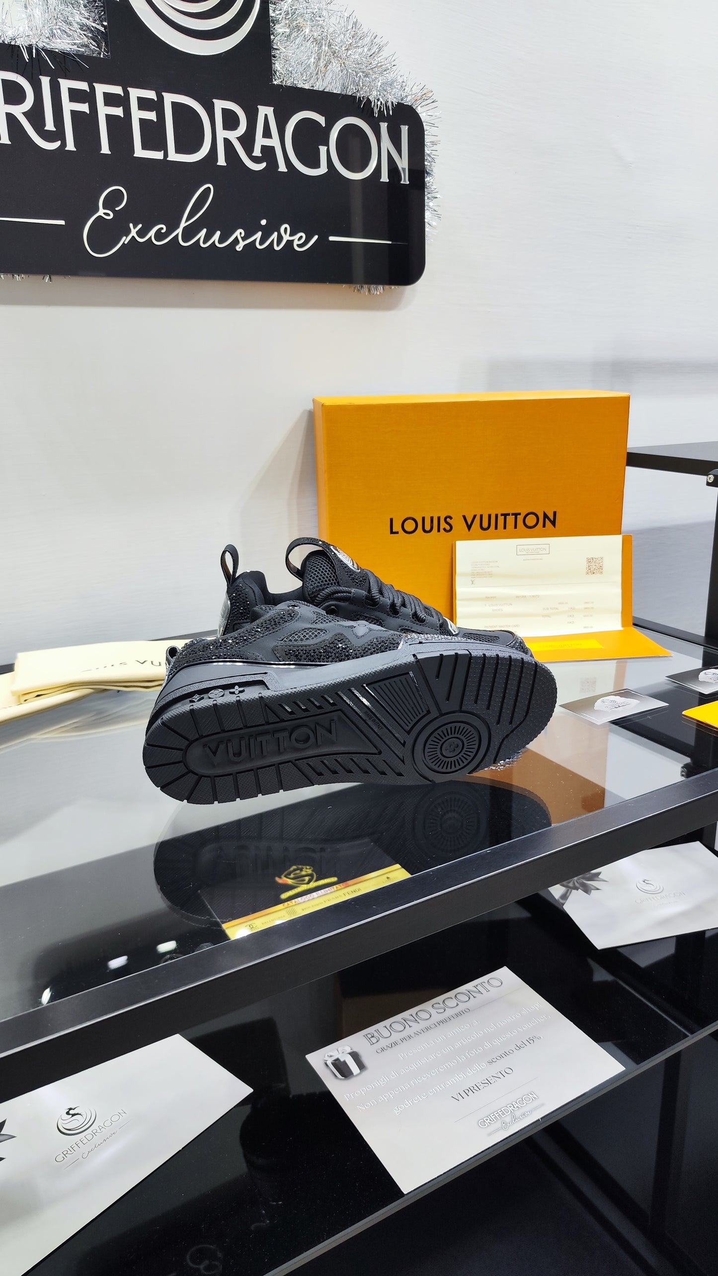 LOUIS VUITTON SKATE TOTAL BLACK SWAROVSKI