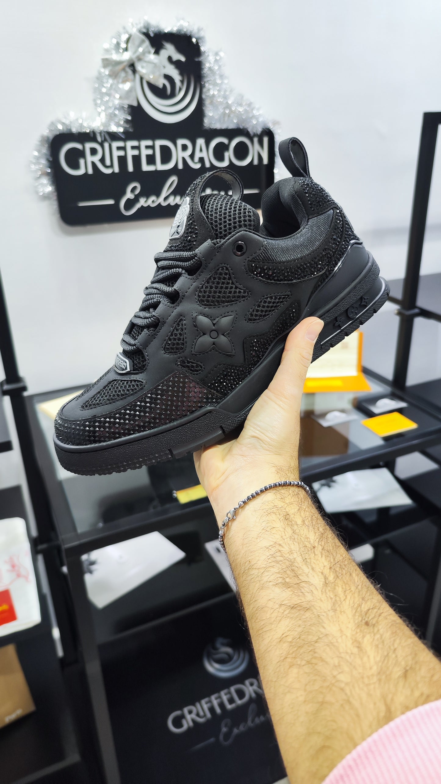 LOUIS VUITTON SKATE TOTAL BLACK SWAROVSKI