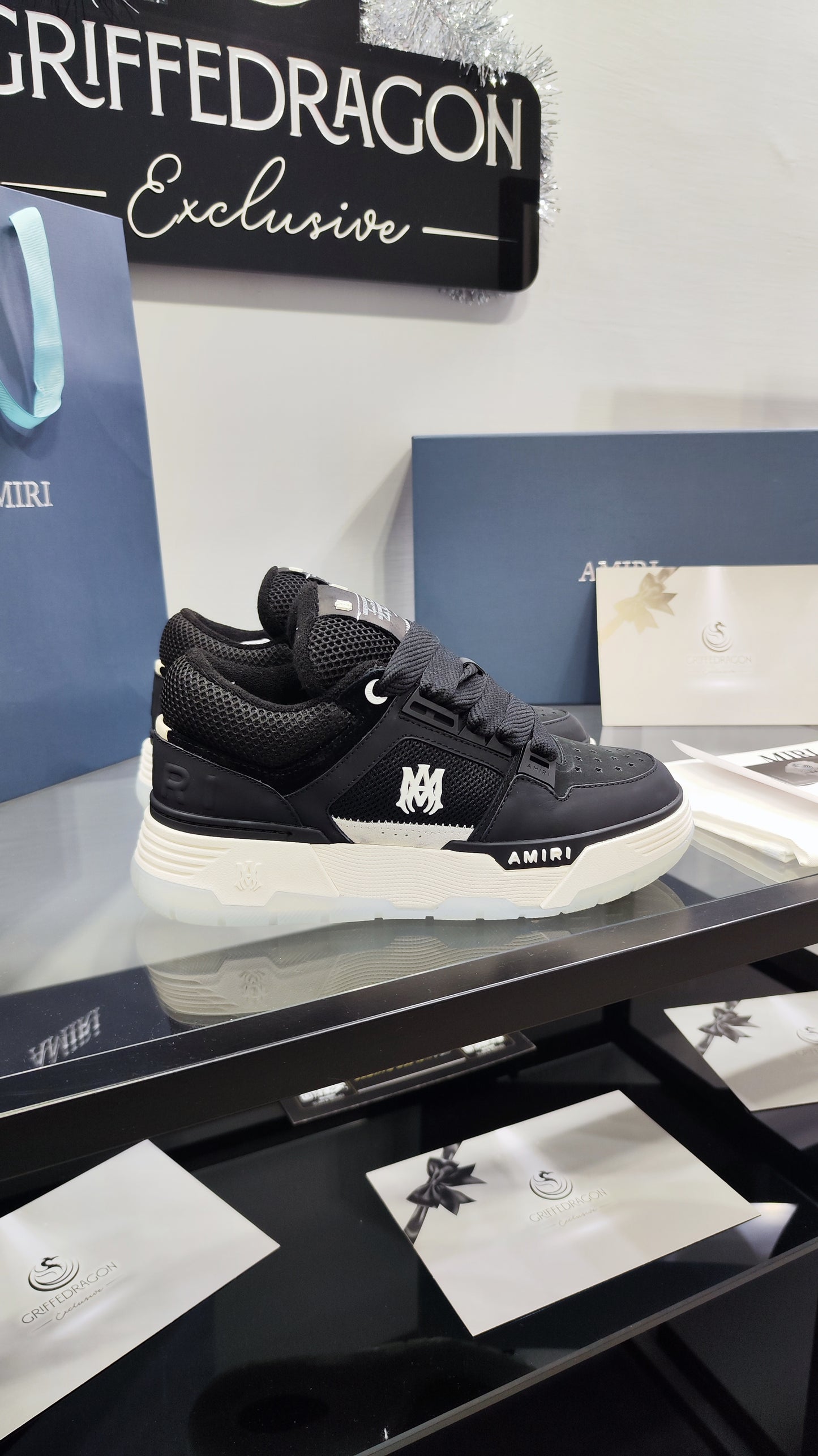 AMIRI MA-1 BLACK WHITE