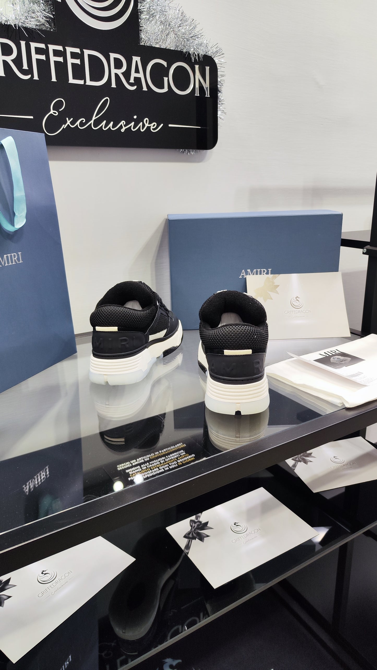 AMIRI MA-1 BLACK WHITE