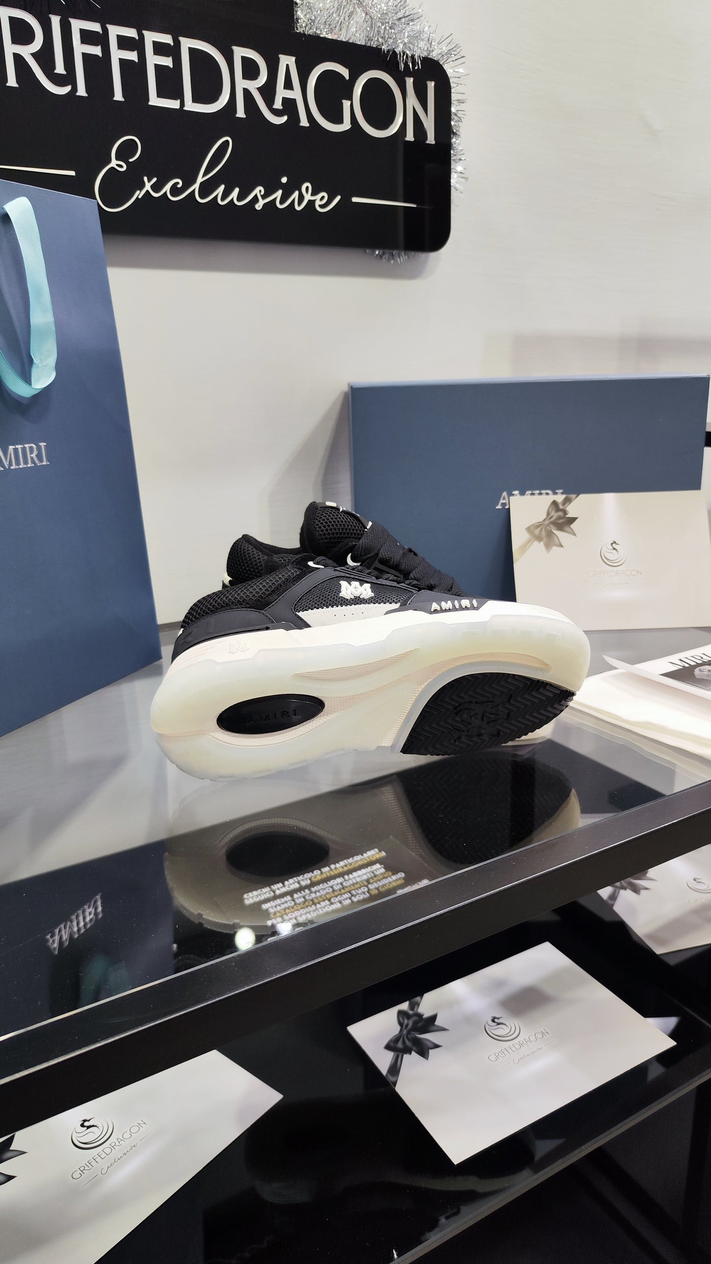 AMIRI MA-1 BLACK WHITE