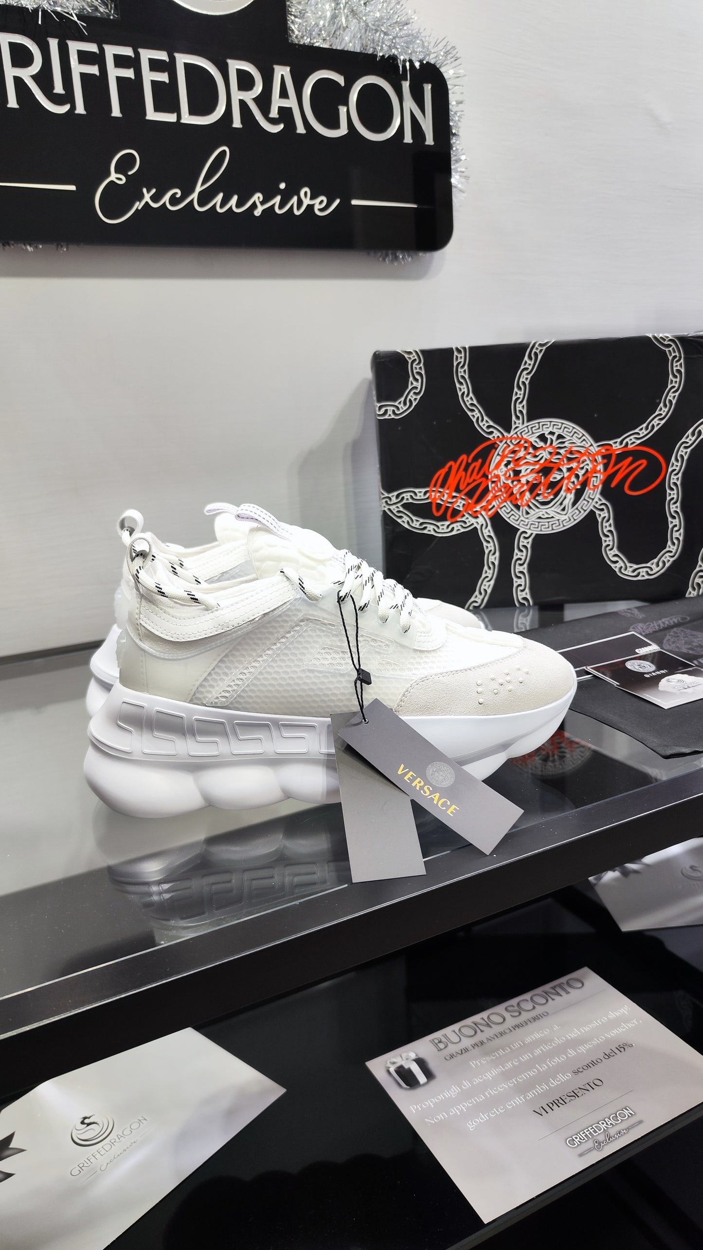 VERSACE CHAIN REACTION TOTAL WHITE