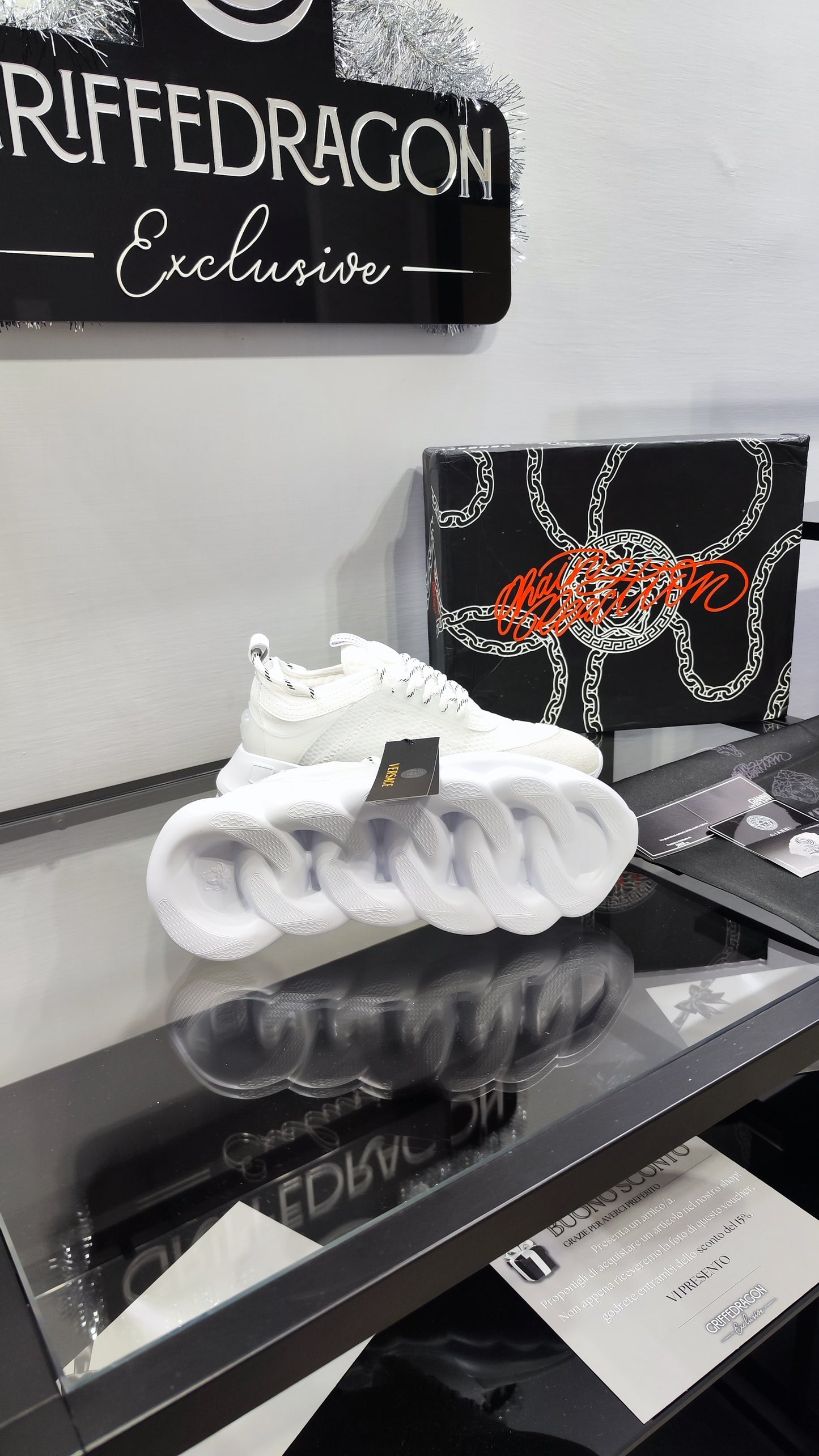 VERSACE CHAIN REACTION TOTAL WHITE