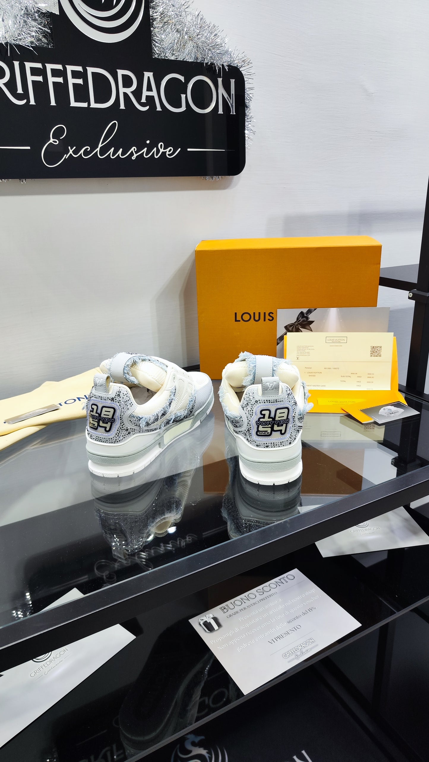 LOUIS VUITTON SKATE GREY SWAROVSKI