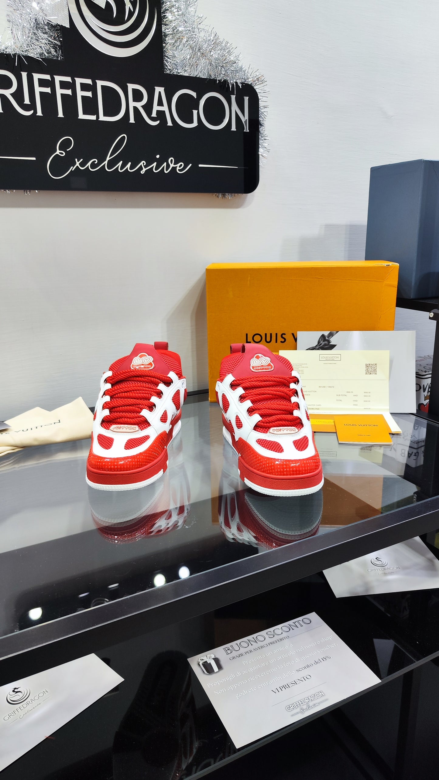 LOUIS VUITTON SKATE RED