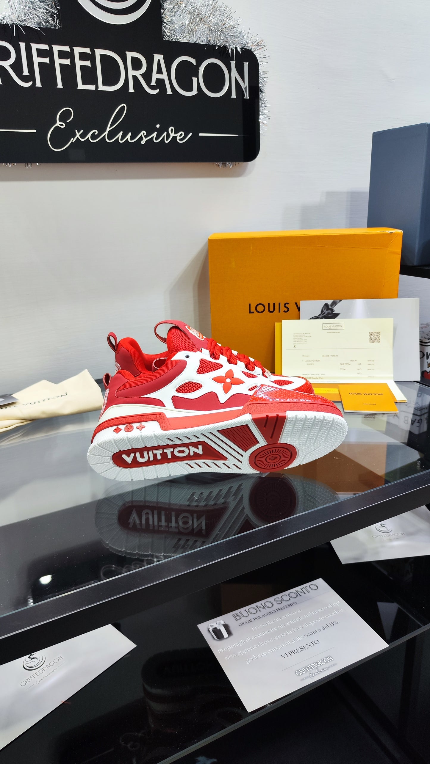 LOUIS VUITTON SKATE RED
