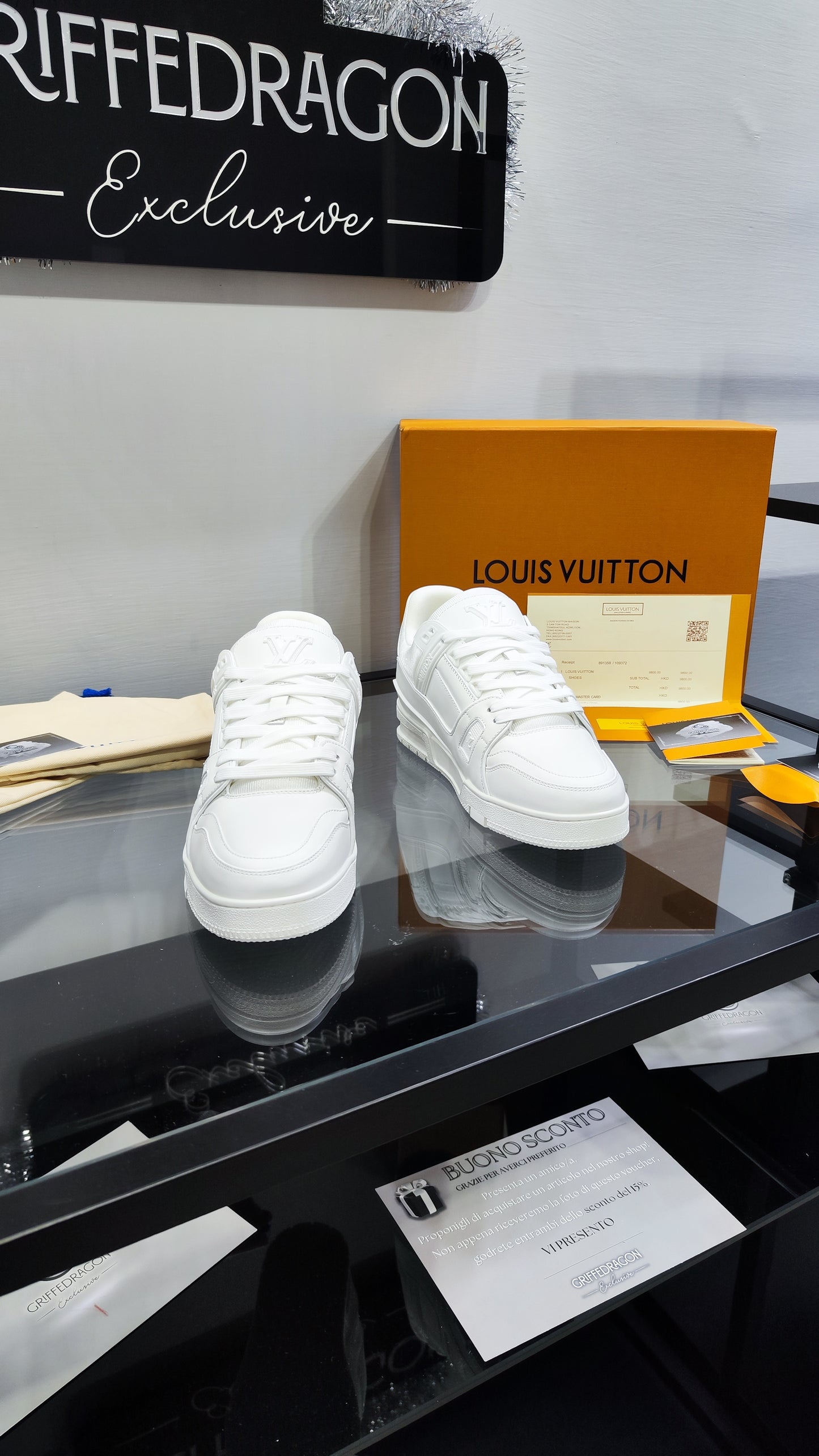 LOUIS VUITTON TRAINER TOTAL WHITE