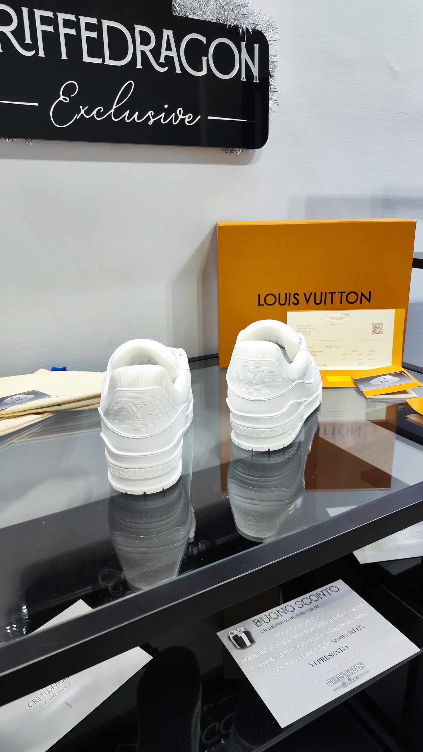LOUIS VUITTON TRAINER TOTAL WHITE