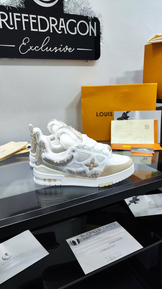 LOUIS VUITTON SKATE BEIGE SWAROVSKI