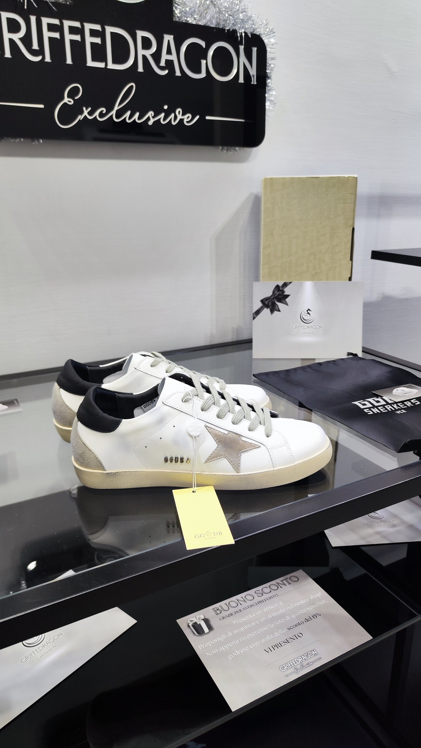 Golden Goose GGDB Bianco Stella Grigio