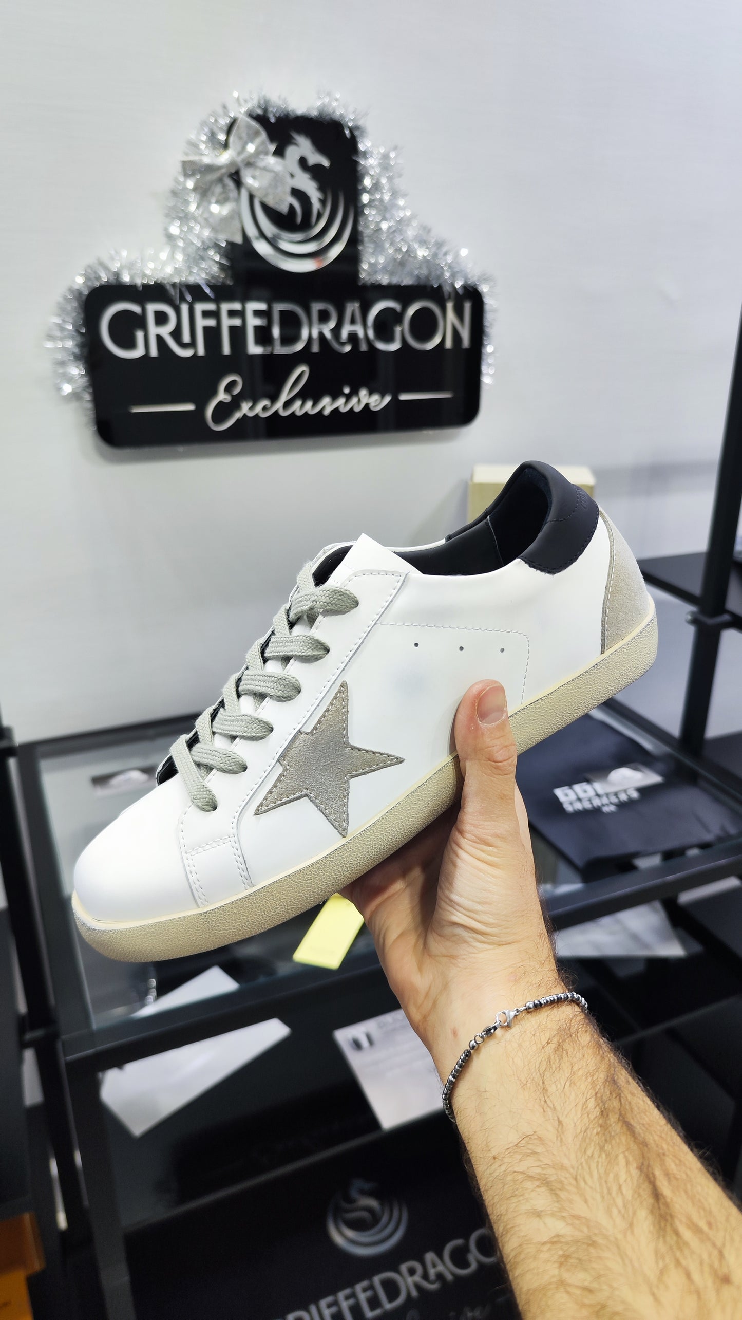 Golden Goose GGDB Bianco Stella Grigio