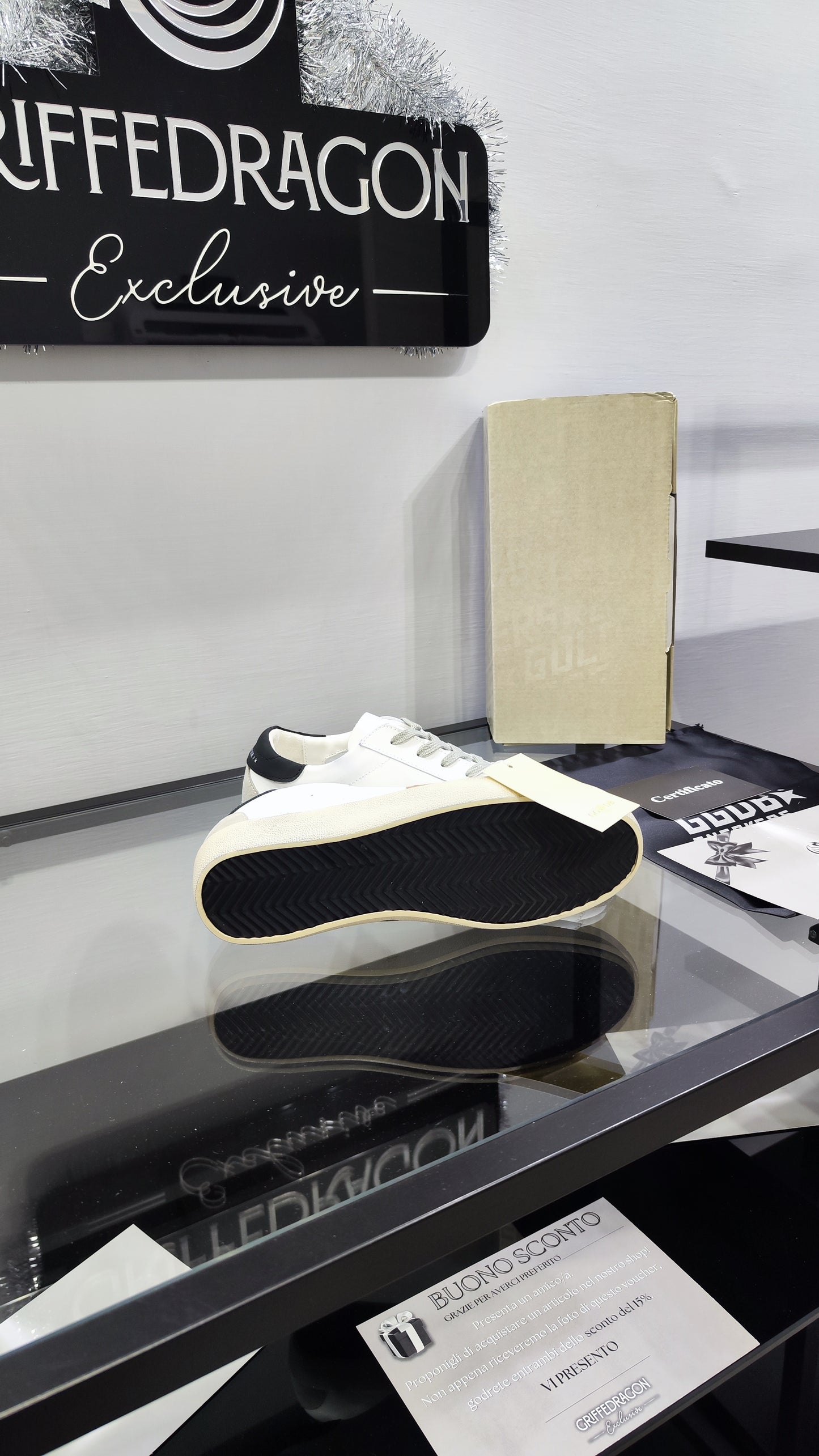 Golden Goose GGDB Bianco Stella Rossa