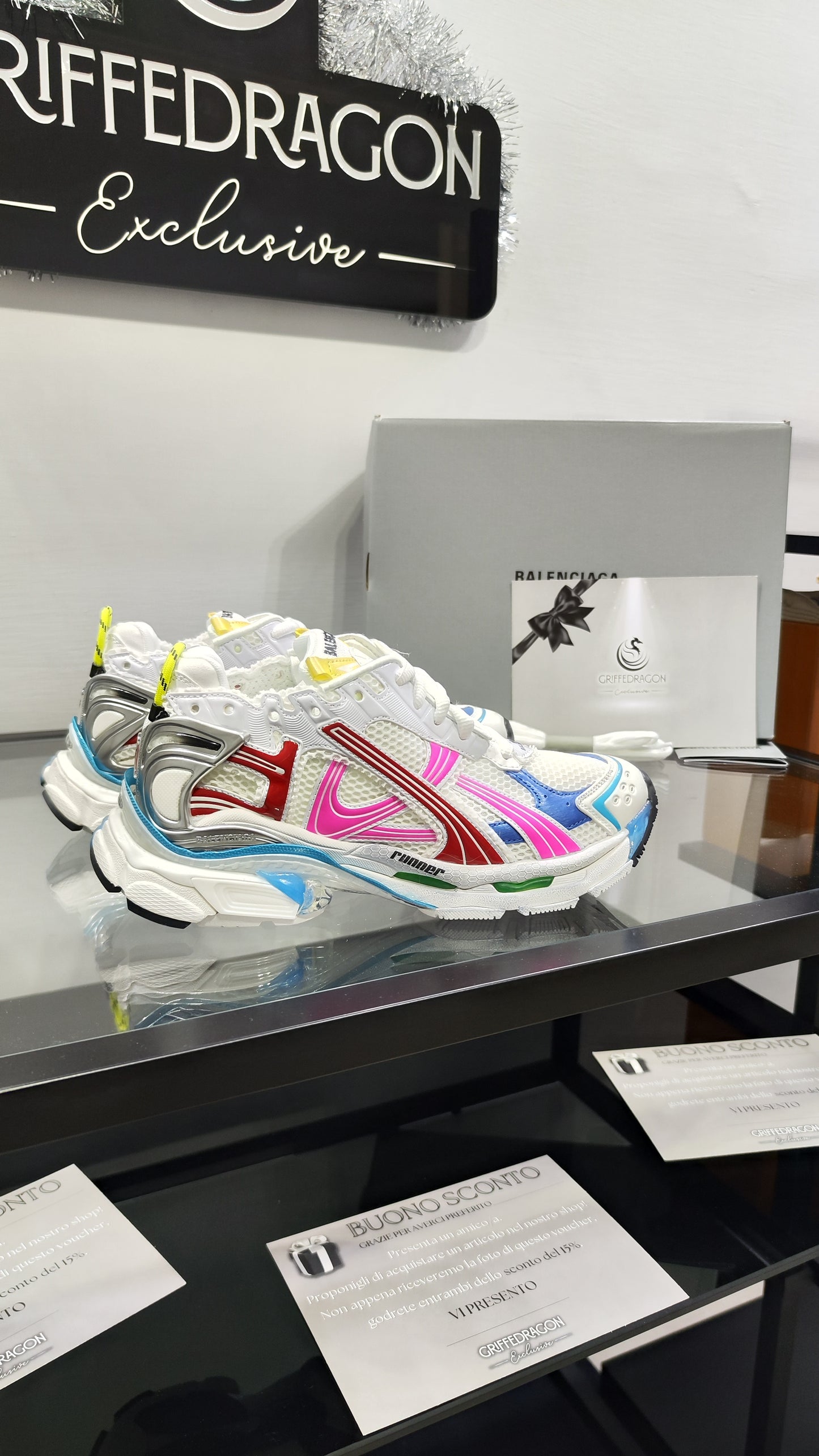 BALENCIAGA RUNNER MULTICOLORE PINK