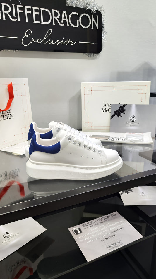 ALEXANDER MCQUEEN SNEAKER WHITE RETRO BLUE