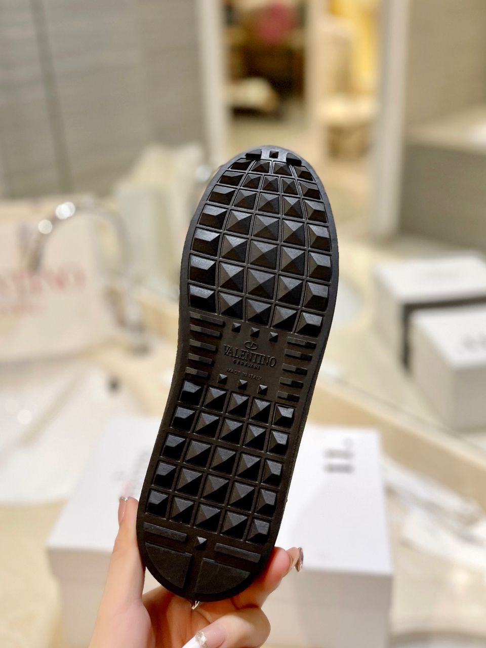 Valentino Sneaker "Open" Total Black logo VLTN